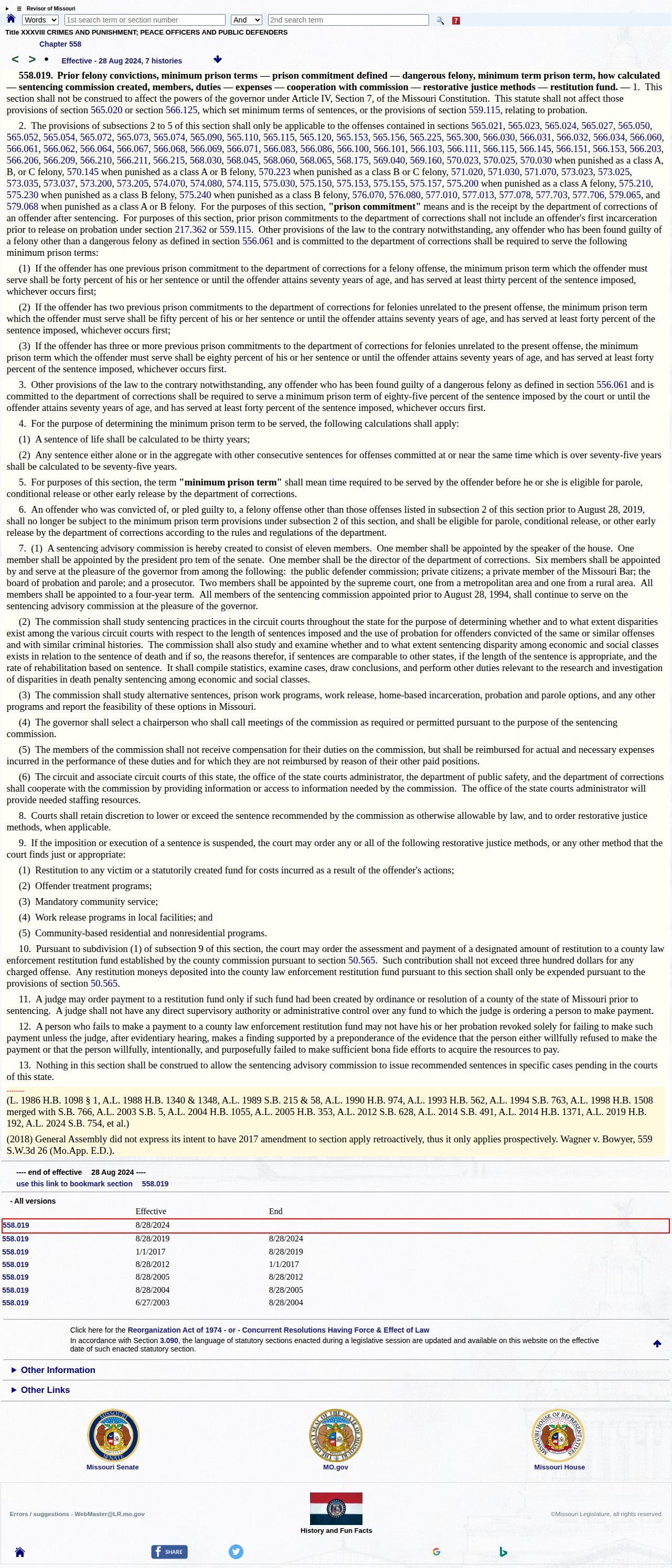 Lewis County projected release date dangerous-felony minimum statute